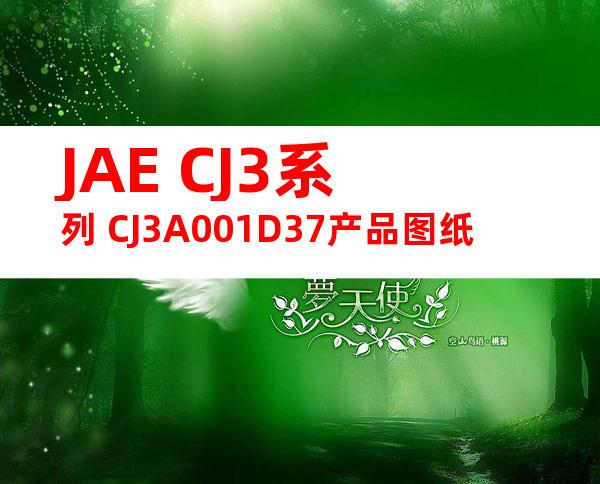 JAE CJ3系列 CJ3A001D37产品图纸
